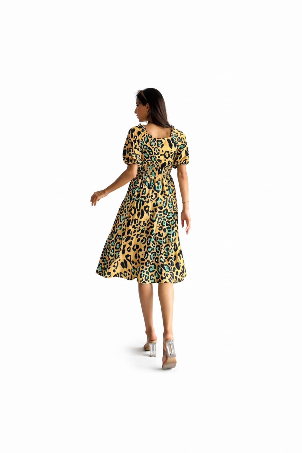 Rochie midi leopard S