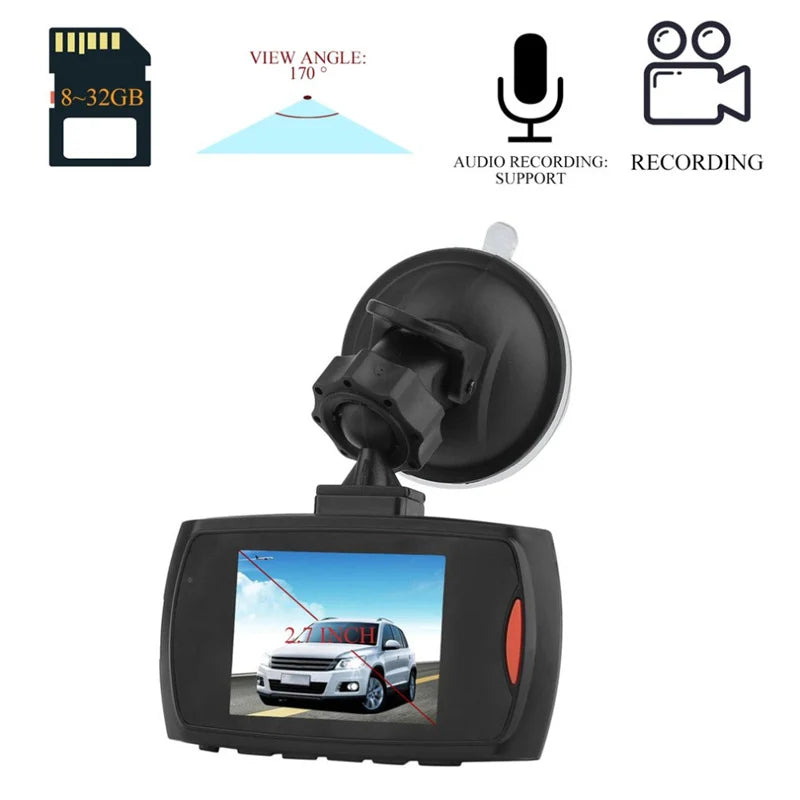 Cameră Auto Mini DVR 8.5x5cm, 5V, Înregistrare Video HD, Montaj pe Parbriz, Senzor Mișcare