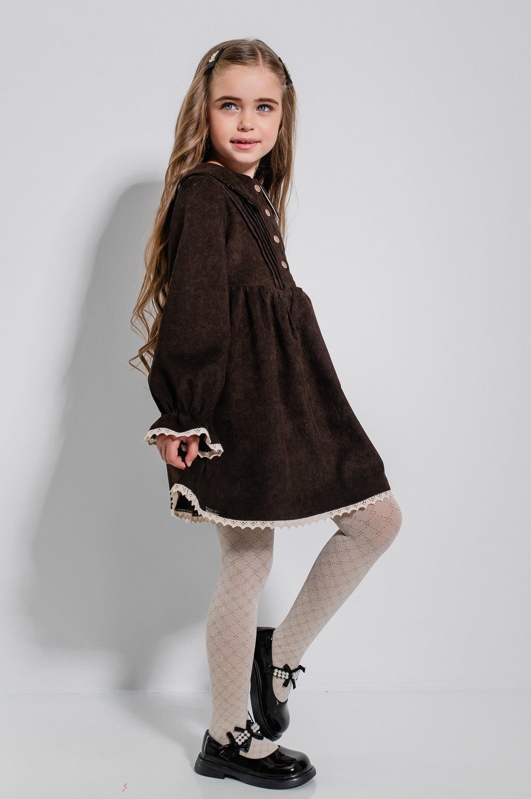 Rochie Linea,maro
