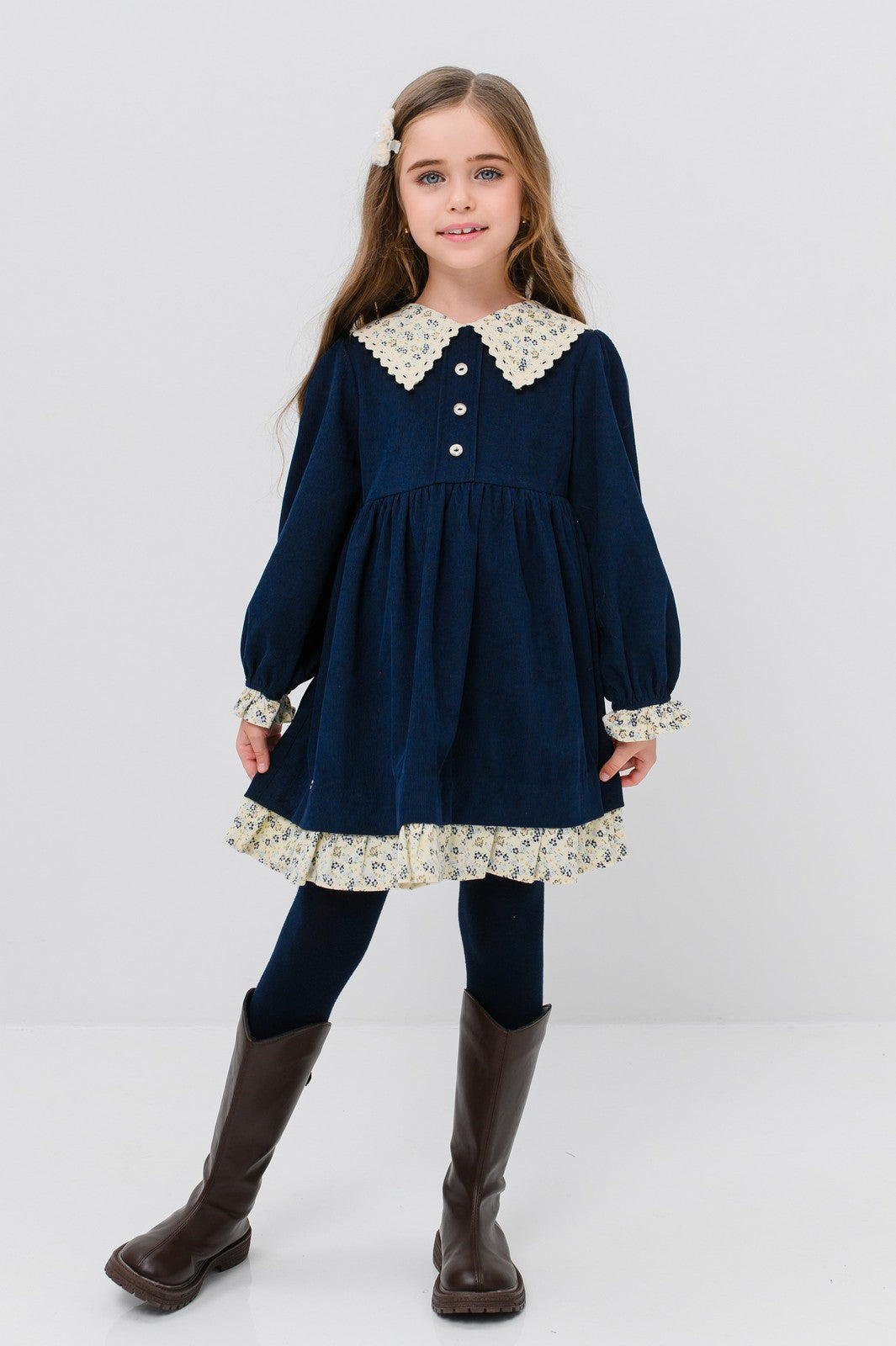 Rochie Pollyanna,albastru inchis