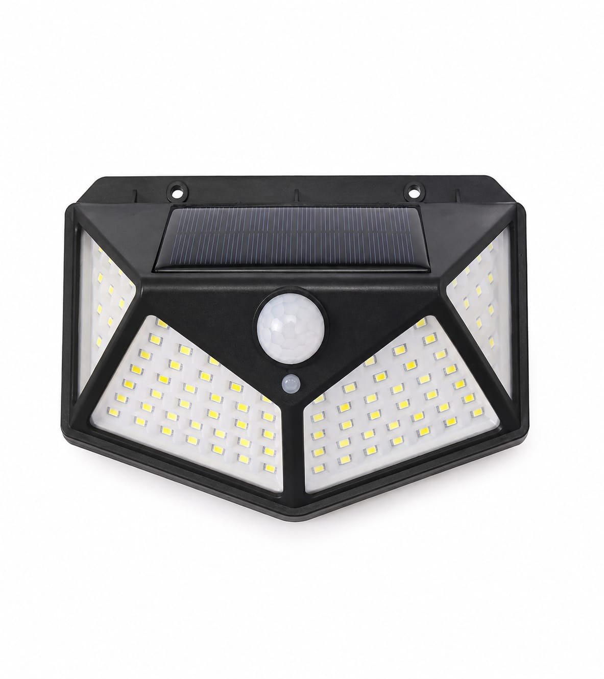 Lampă Solară Exterior 100 LED – Senzor Mișcare, Încărcare Solară