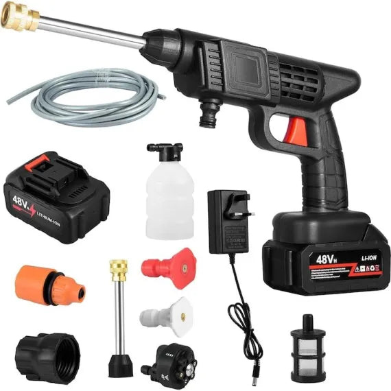 Pistol de spălat engross cu presiune portabil cu acumulator / Kit spalat auto cu presiune